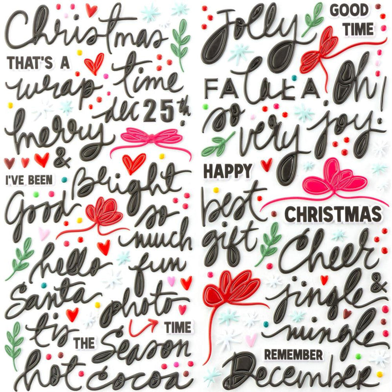 49 & Market Mistletoe & Memories - Puffy Stickers, VBM-32734 by Vicki Bouton