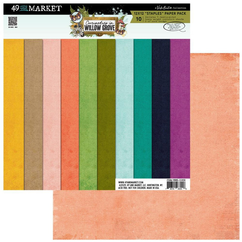 49 & Market 12x12 Staples Pack - Curiosities in Willow Grove, VBWG-33458 Vicki Boutin