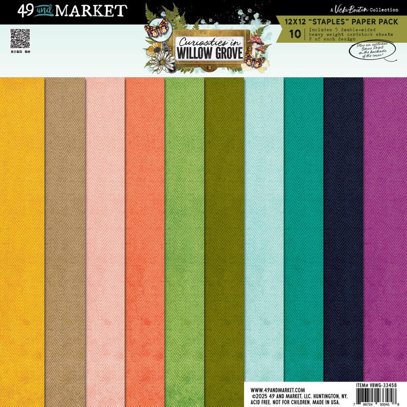 49 & Market 12x12 Staples Pack - Curiosities in Willow Grove, VBWG-33458 Vicki Boutin