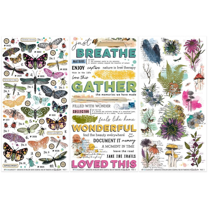 49 & Market Rub-On Transfers - Essentials Curiosities in Willow Grove, VBWG-33632 Vicki Boutin