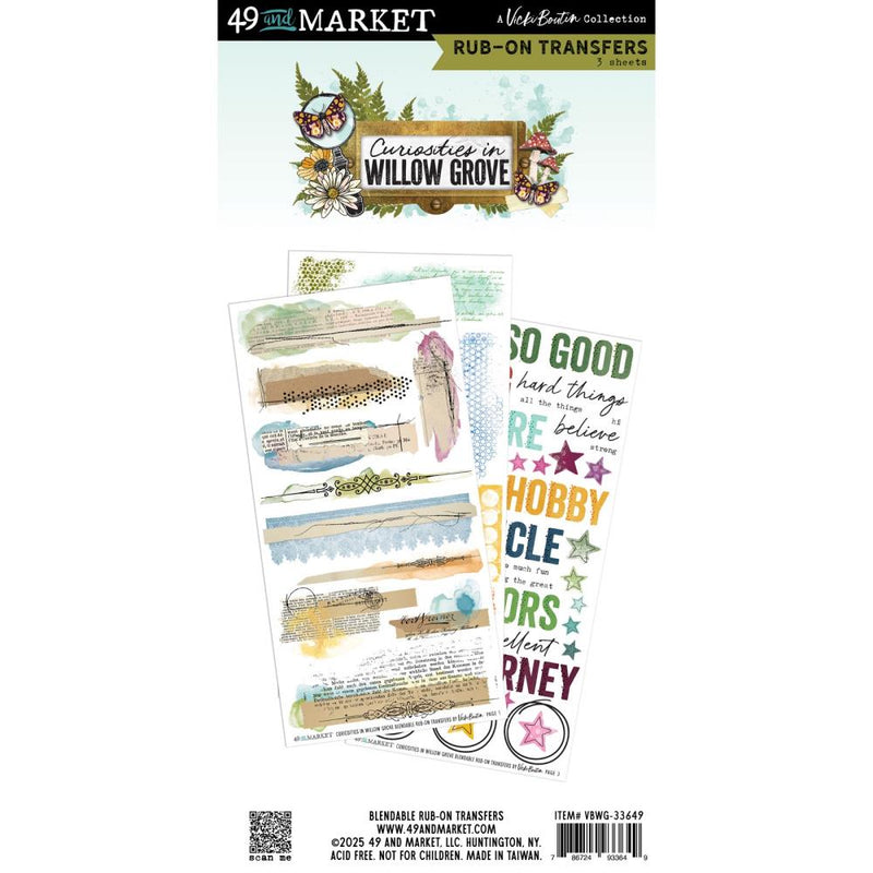 49 & Market Rub-On Transfers - Blenable Curiosities in Willow Grove, VBWG-33649 Vicki Boutin