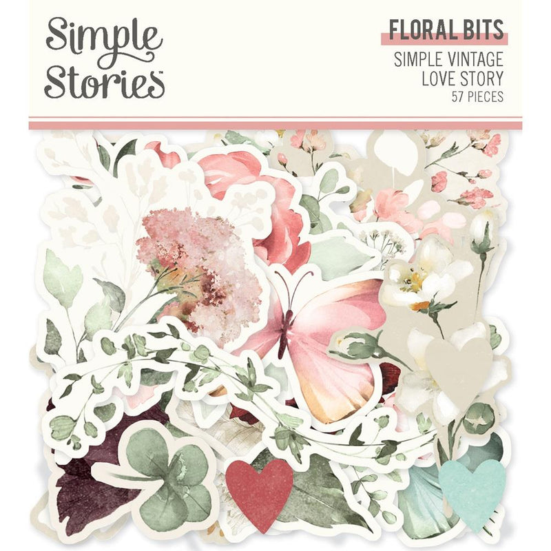 Simple Stories - Floral Bits- Simple Vintage Love Story, VLO21423