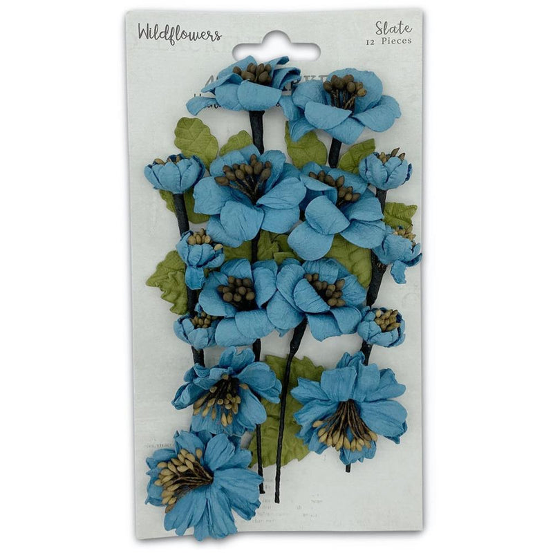 49 and Market Paper Flowers - Wildflowers - Slate, WF-40339