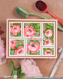 Waffle Flower Stamp & Die Combo - Overlapping Love Additions, WFC2099