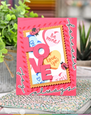 Waffle Flower Stamp & Die Combo - Overlapping Love Additions, WFC2099