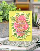 Waffle Flower Stamp & Die Combo - Overlapping Love Additions, WFC2099