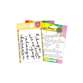 Waffle Flower Stamp & Die Combo - Overlapping Love Additions, WFC2099