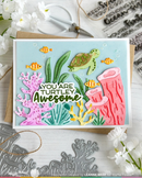 Waffle Flower Stamp & Die Combo - Bubbly Sentiments, WFC2465