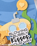 Waffle Flower Stamp & Die Combo - Bubbly Sentiments, WFC2465
