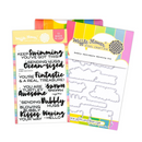 Waffle Flower Stamp & Die Combo - Bubbly Sentiments, WFC2465