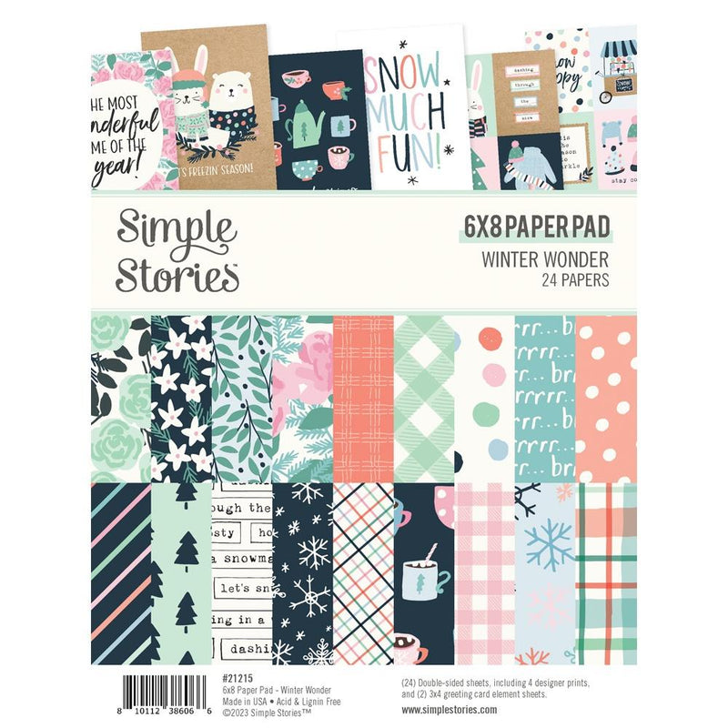 Simple Stories - 6x8 Paper Pad - Winter Wonder, WNW21215