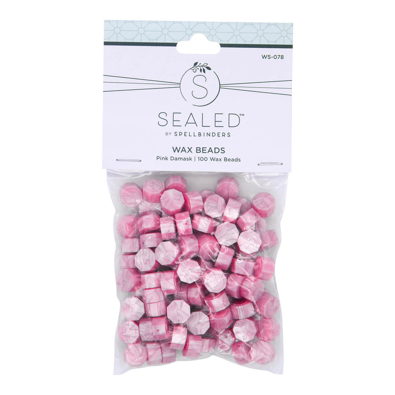 Spellbinders Wax Beads - Pink Damask, WS-078