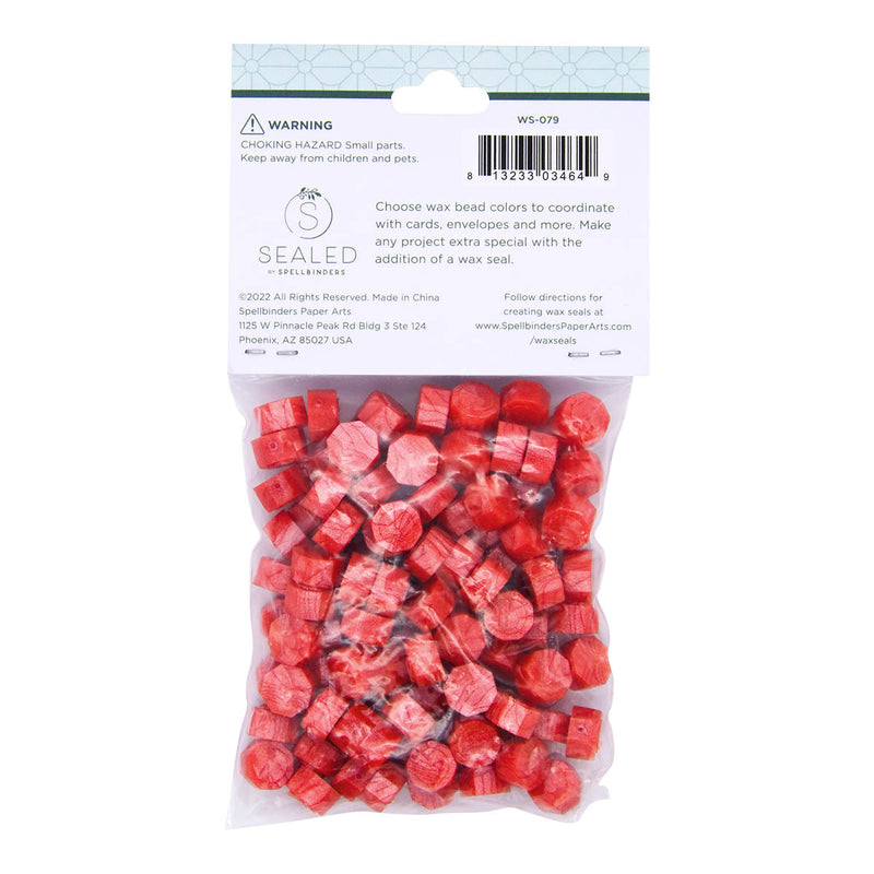 Spellbinders Wax Beads - Coral, WS-079