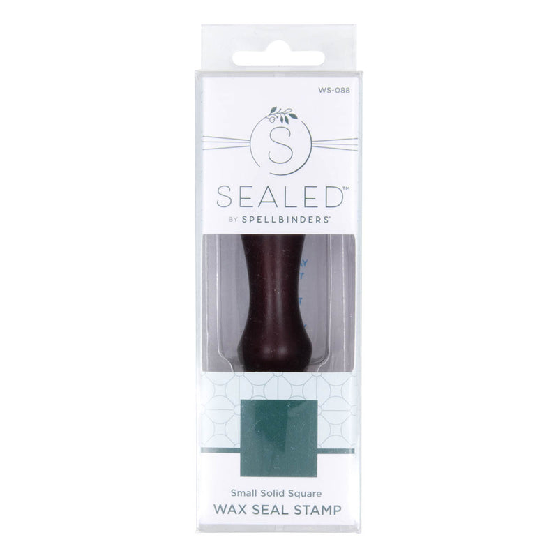 Spellbinders Brass Wax Seal With Handle - Small Solid Square, WS-088