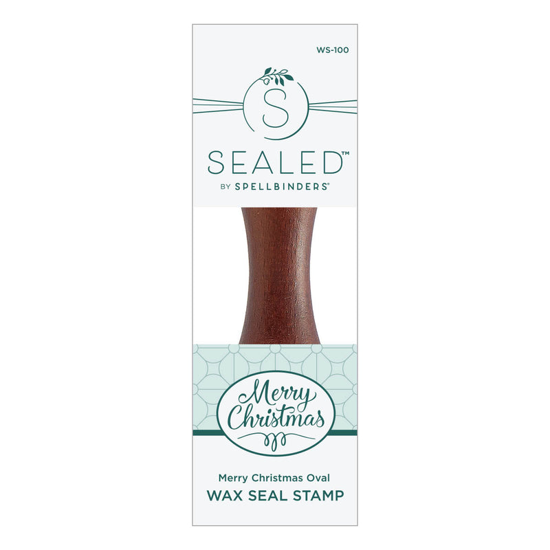 Spellbinders Brass Wax Seal with Handle - Merry Christmas, WS-100