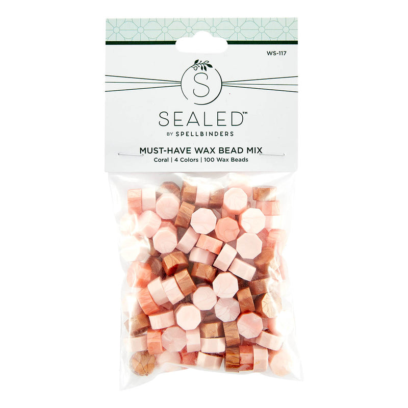 Spellbinders - Must Have Wax Bead Mix - Coral, WS-117