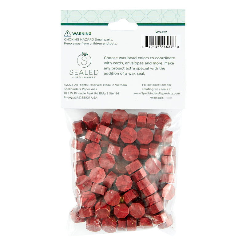 Spellbinders - Wax Beads - Candy Apple, WS-122