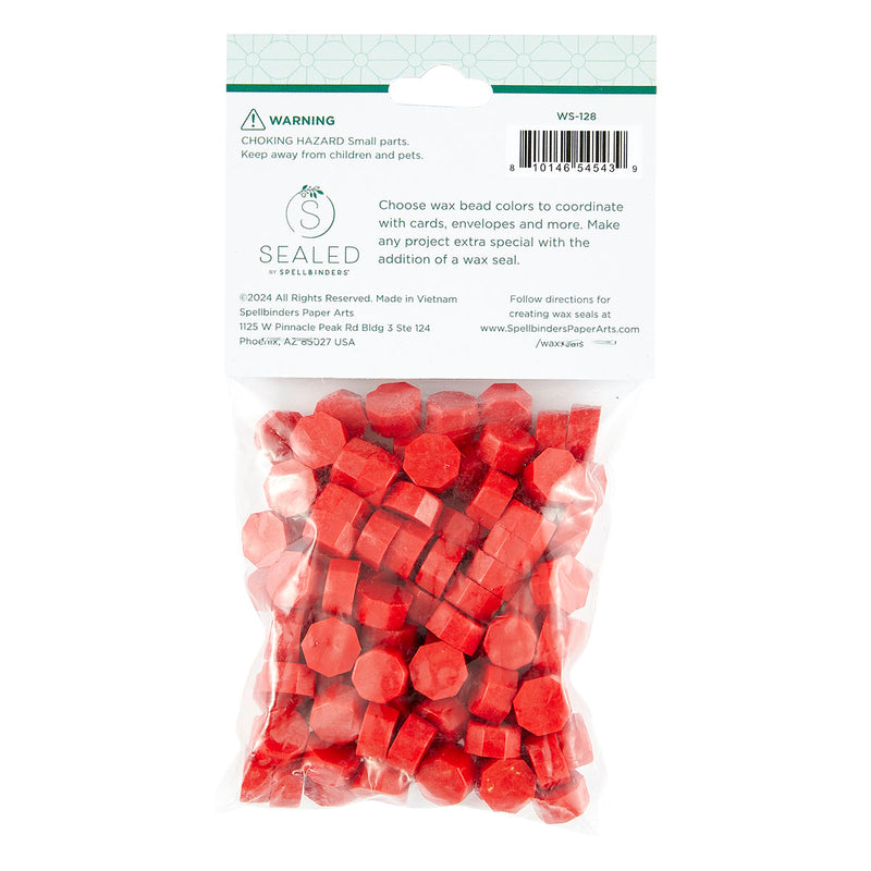 Spellbinders - Wax Beads - Vibrant Red, WS-128