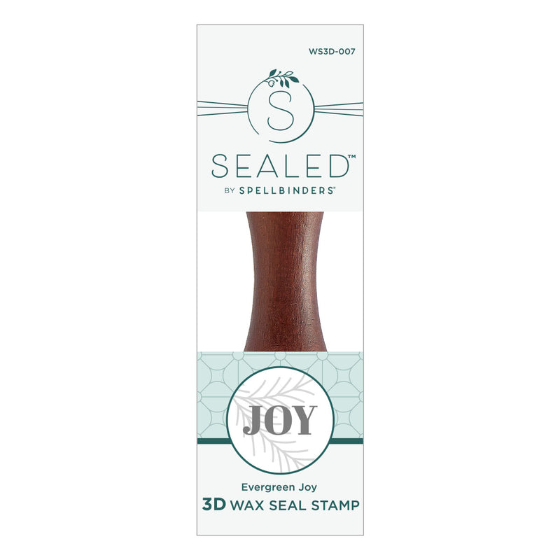 Spellbinders - 3D Wax Seal Stamp - Evergreen Joy, WS3D-007