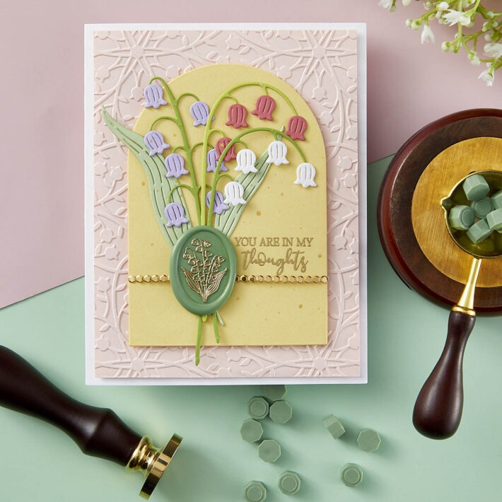 Spellbinders Brass Wax Seal of the Month - Lily of the Valley, WSOM-FEB24