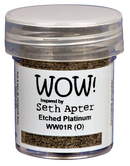 WOW! Embossing Powder - Etched Platinum, WW01R by Seth Apter