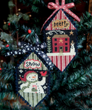 Teresa Kogut Creative Whims - Snowman & House Ornaments, XS232