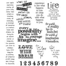 Stampers Anonymous Stamp Set - Stuff to Say, CMS110 by: Tim Holtz