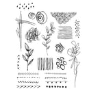 Stampers Anonymous Stamp Set - Mini Media Marks, CMS364 by: Tim Holtz