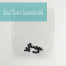 Just Another Button Company - Black Matte Buttons 3mm, jabcA1-20