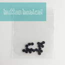 Just Another Button Company - Black Matte Buttons 2/16", jabcA3-20