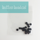 Just Another Button Company - Black Matte Buttons 3/16", jabcA4-20