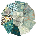 Free Spirit - Eclectic Elements Palette Teal FQ Bundle/10, by Tim Holtz FB4FQTH.TEAL
