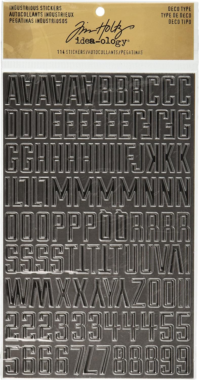**Tim Holtz Idea-ology - Industrious Stickers - Deco Type, TH93090 2013