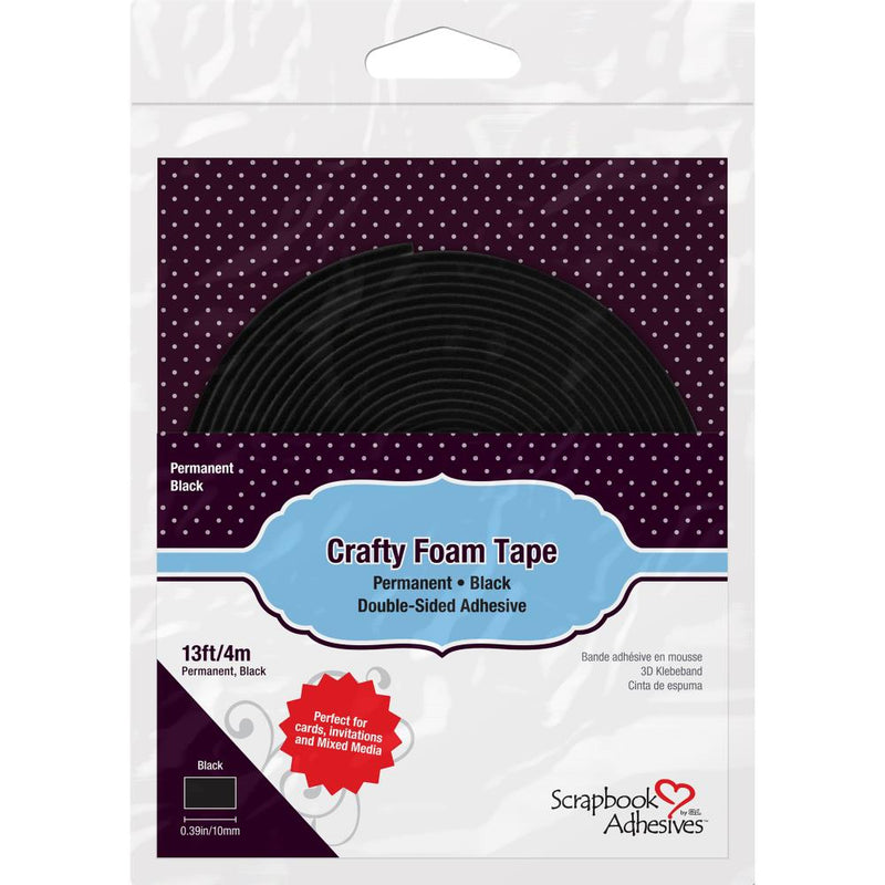 Scrapbook Adhesives - Crafty Foam Tape Roll - Black, 01619