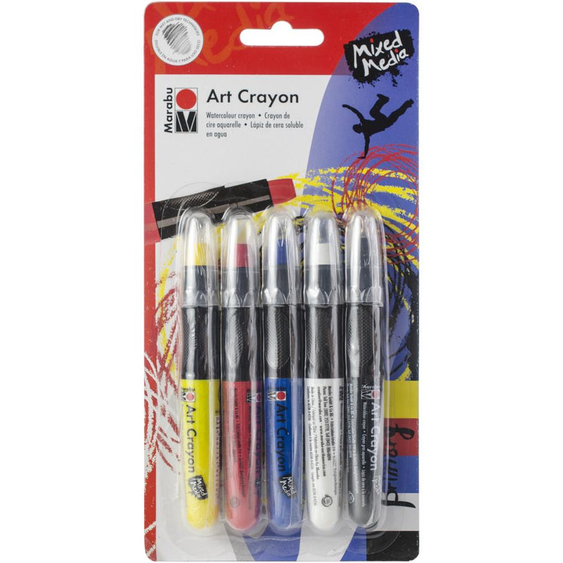 Marabu - Creative Art Crayon Set 5Pc - Primary, 1409000 204