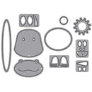 Elizabeth Craft Designs Die Set- Hippo/Rhino, 1664