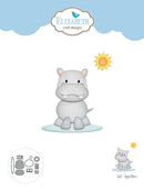 Elizabeth Craft Designs Die Set- Hippo/Rhino, 1664