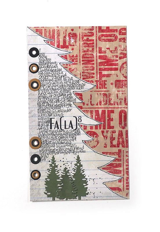 Elizabeth Craft Designs Dies - Planner Essentials 16 - Christmas Tree Page, 1677