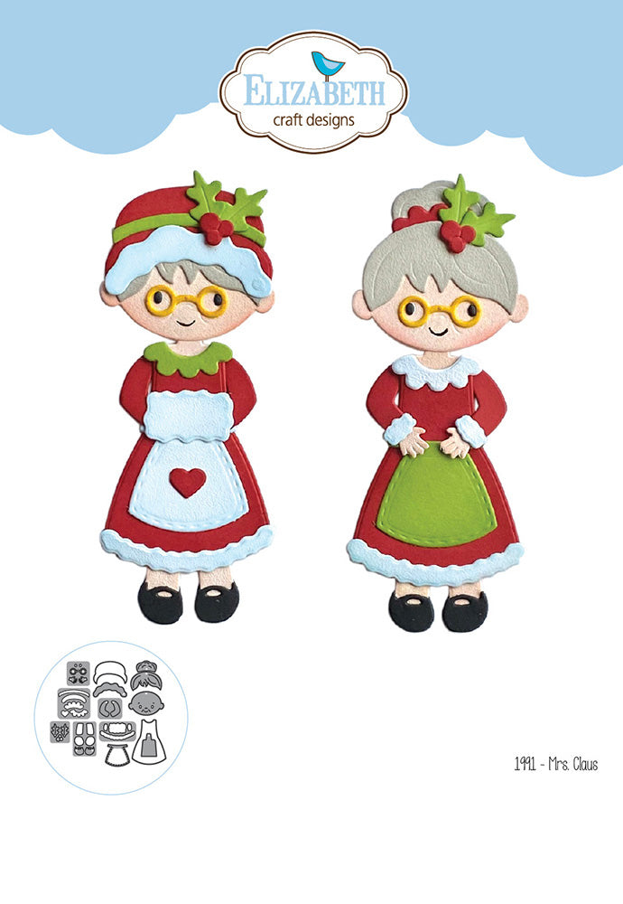 Eliazbeth Craft Design Dies - Mrs. Claus, 1991