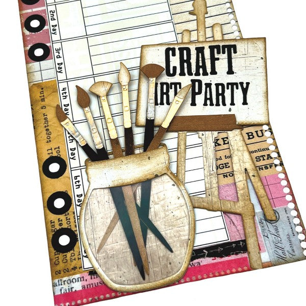 Elizabeth Craft Designs Dies - Planner Essentials 59 - Art Party, ECD-2011