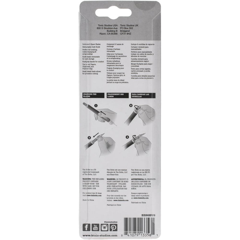 Tonic for Tim Holtz Retractable Craft Knife w/3 Blades, 3356E