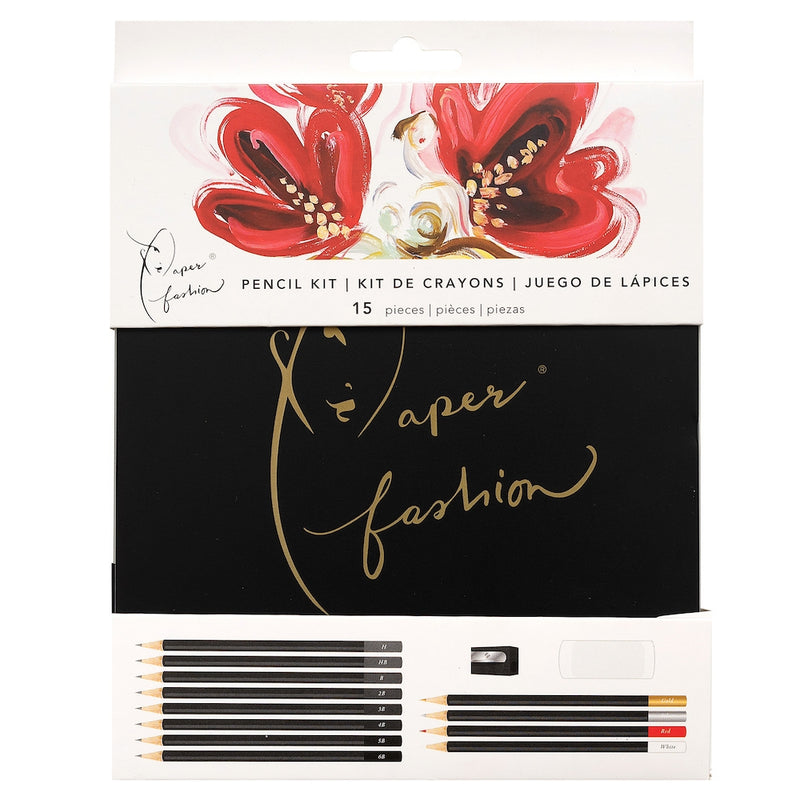 Paper Fashion Pencil Kit 15Pc, 349315