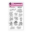 Art Impressions Bible Journaling - Frameworks Sentiments Stamp Set 1, 5417
