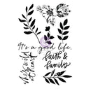 Watercolor Floral Clear Stamps, 651466