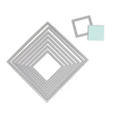 Sizzix Framelits Die Set 8PK - Squares, 657565