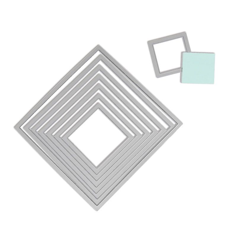 Sizzix Framelits Die Set 8PK - Squares, 657565