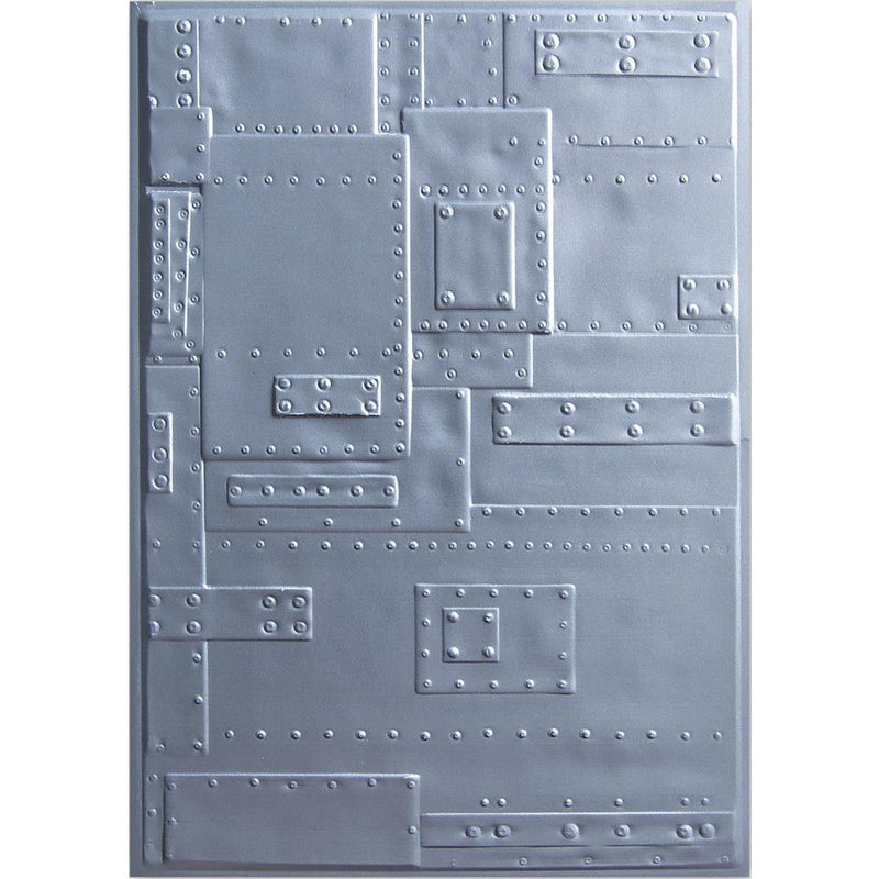 Sizzix 3-D Texture Fades Embossing Folder - Foundry, 662717 by: Tim Holtz