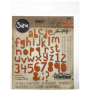 Sizzix Thinlits Die Set - Alphanumeric Cutout Lower, 663074 by: Tim Holtz