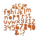 Sizzix Thinlits Die Set - Alphanumeric Cutout Lower, 663074 by: Tim Holtz