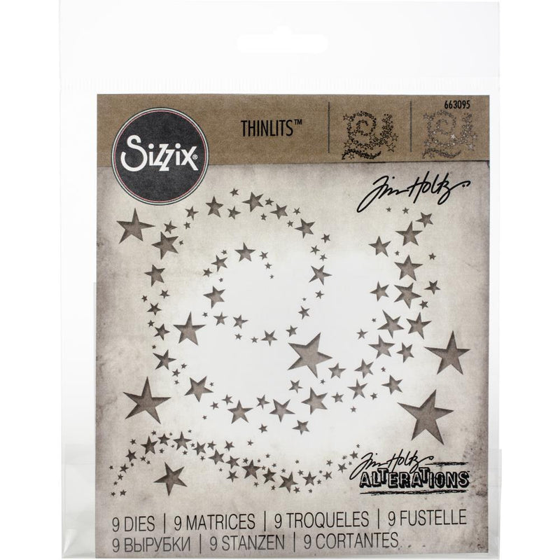 Sizzix Thinlits Die Set - Swirling Stars, 663095 by: Tim Holtz